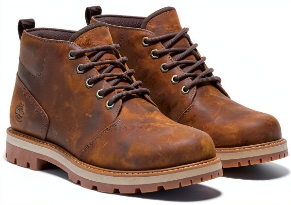 Timberland Chukka Boots Rust Full Grain Leather Waterproof-4