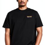 Timberland Mens T-Shirt Cotton Authentic Fit Graphic Back-0