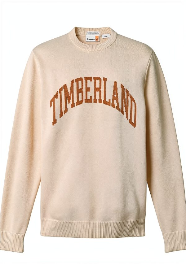 Timberland Mens Cotton Pullover Sweater Jacquard Logo-4