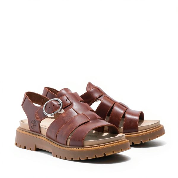 Timberland Womens Flat Sandals Premium Leather Adjustable-3