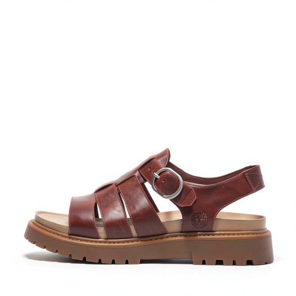Timberland Womens Flat Sandals Premium Leather Adjustable-7