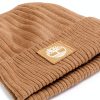 Timberland Womens Ribbed Knit Beanie Soft Stretch Fit-4
