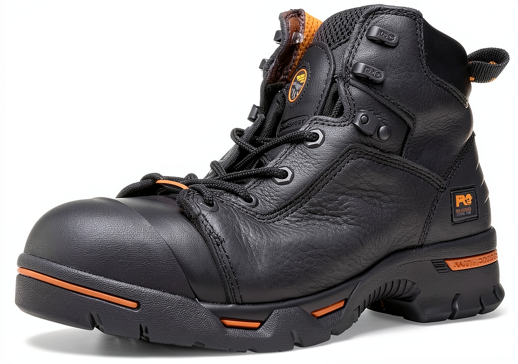 Timberland PRO work boots in a construction site setting