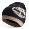 Timberland Mens Beanie Ribbed Knit Soft Fabric Logo Patch-0