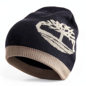 Timberland Mens Beanie Ribbed Knit Soft Fabric Logo Patch-0