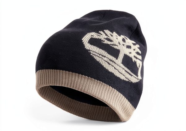 Timberland Mens Beanie Ribbed Knit Soft Fabric Logo Patch-0