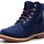 Timberland Womens Ankle Boots Dark Blue Canvas Insulated-0