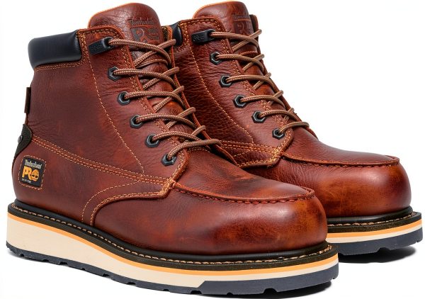 Timberland PRO Brown Mens Work Boots Safety Toe Waterproof-1