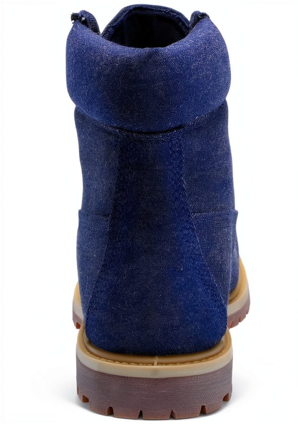 Timberland Womens Ankle Boots Dark Blue Canvas Insulated-2