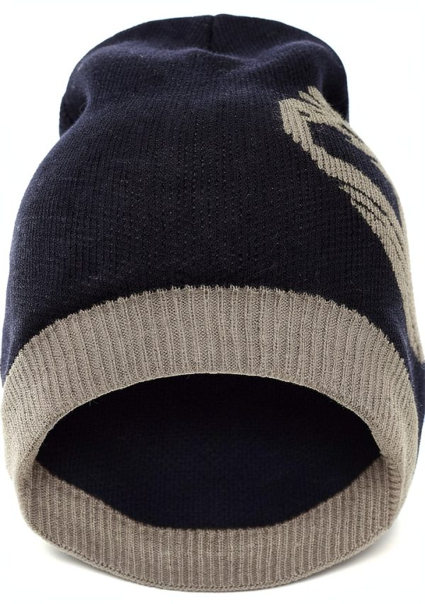 Timberland Mens Beanie Ribbed Knit Soft Fabric Logo Patch-1