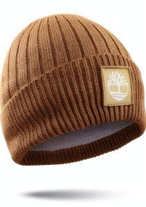 Timberland Womens Ribbed Knit Beanie Soft Stretch Fit-0
