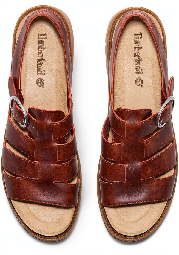 Timberland Womens Flat Sandals Premium Leather Adjustable-1