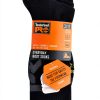 Timberland PRO Mens Socks Black 3 Pack Cushioned Crew-2