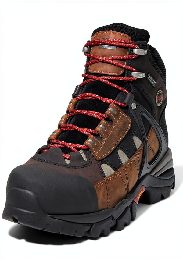 Timberland PRO Brown Work Boots Waterproof Safety Toe-0