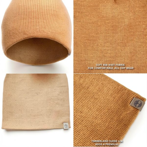 Timberland Mens Beanie Ribbed Knit Soft Stretch Fit-6