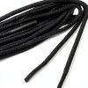 Pavo Shoelaces Cotton Polyester Boot Laces Black Medium-1
