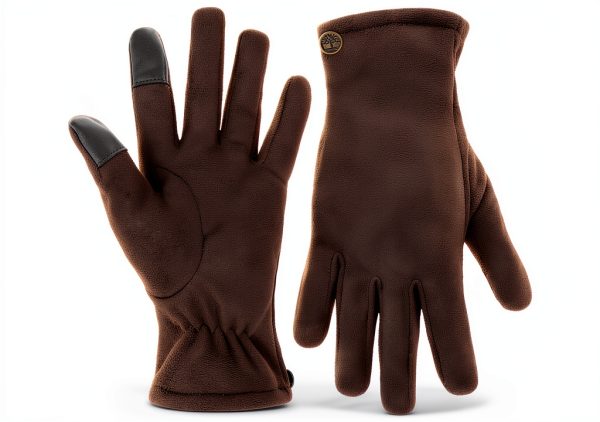Timberland Womens Winter Gloves Faux Suede Lined Cold-0