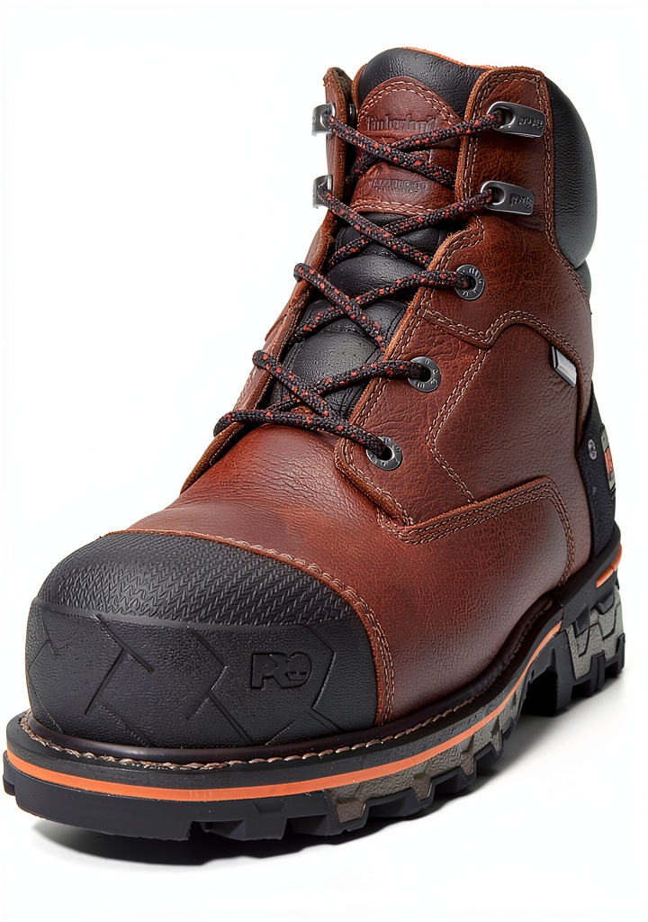 Timberland PRO Brown Boots showcasing anti-fatigue and safety features