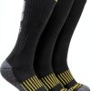 Timberland PRO Mens Socks Black 3 Pack Cushioned Crew-0