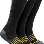Timberland PRO Mens Socks Black 3 Pack Cushioned Crew-0
