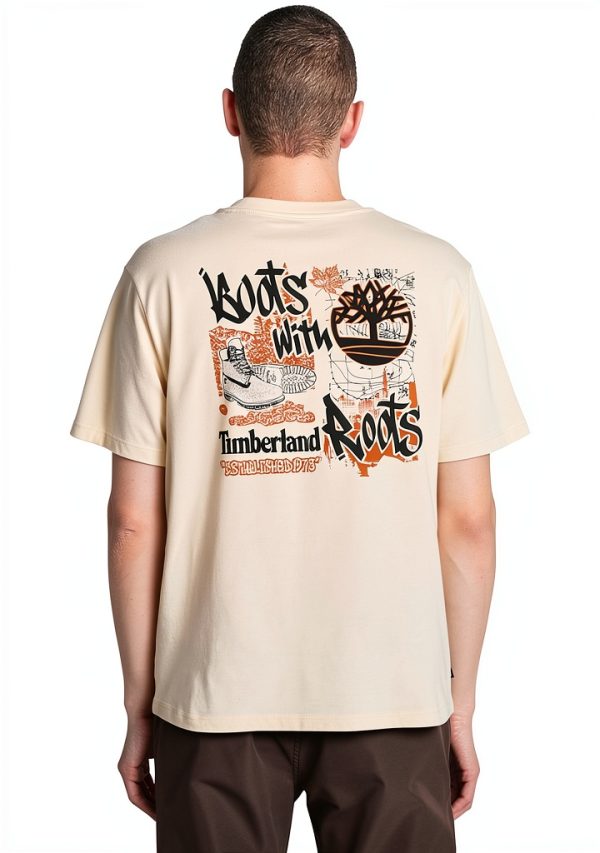 Timberland Mens T-Shirt Cotton Authentic Fit Graphic-2