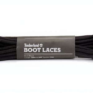 Pavo Shoelaces Cotton Polyester Boot Laces Black Medium-0
