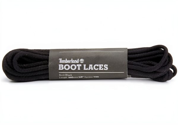 Pavo Shoelaces Cotton Polyester Boot Laces Black Medium-0