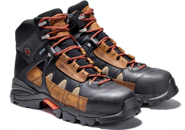 Timberland PRO Brown Work Boots Waterproof Safety Toe-1