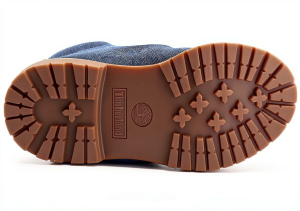 Timberland Womens Ankle Boots Dark Blue Canvas Insulated-3