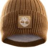 Timberland Womens Ribbed Knit Beanie Soft Stretch Fit-1