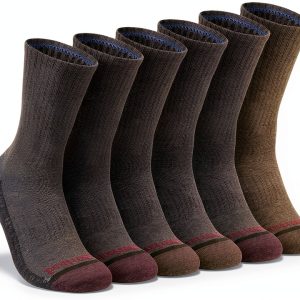 Timberland Mens Crew Socks Arch Support Moisture Control-0