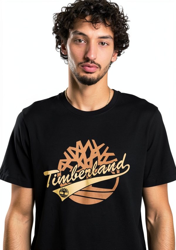 Timberland Mens T-Shirt 100% Cotton Regular Fit Graphic-3