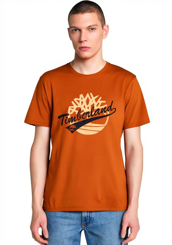 Timberland Mens T-Shirt 100 Cotton Regular Fit Graphic-0