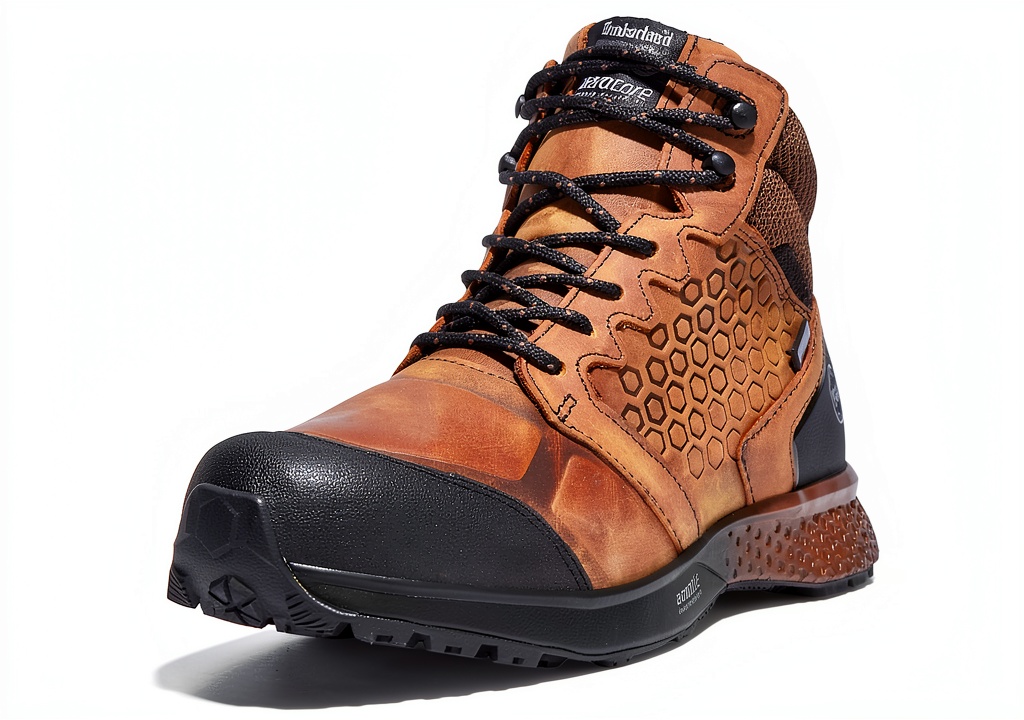 Timberland PRO work boots in a construction setting