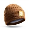 Timberland Womens Ribbed Knit Beanie Soft Stretch Fit-5