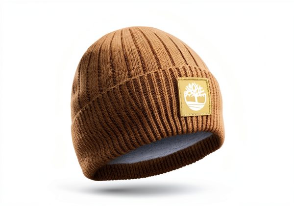 Timberland Womens Ribbed Knit Beanie Soft Stretch Fit-5