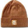 Timberland Womens Ribbed Knit Beanie Soft Stretch Fit-2