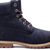 Timberland Womens Ankle Boots Dark Blue Canvas Insulated-5