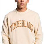 Timberland Mens Cotton Pullover Sweater Jacquard Logo-0
