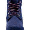 Timberland Womens Ankle Boots Dark Blue Canvas Insulated-1