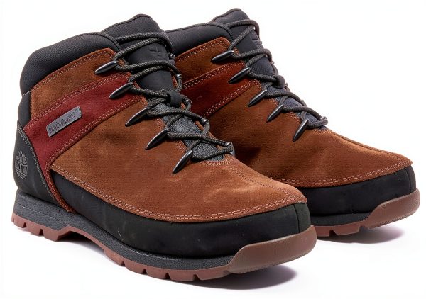 Timberland Dark Brown Suede Hiking Boots Mens-1