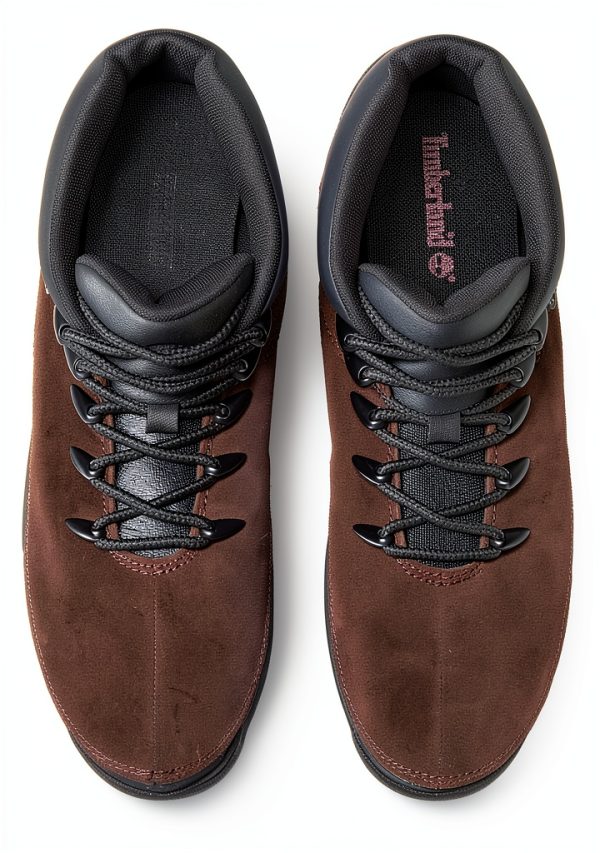 Timberland Dark Brown Suede Hiking Boots Mens-4