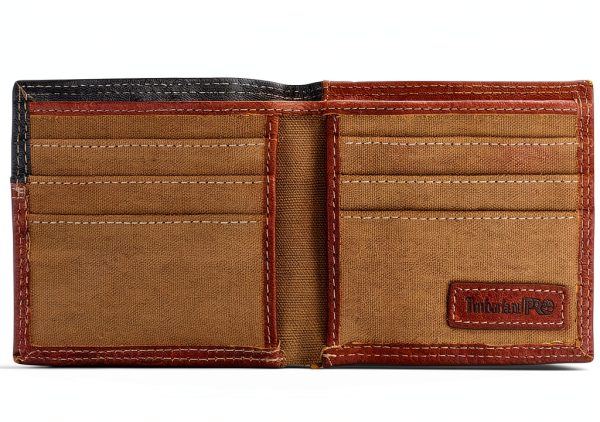 Timberland Pro Men's Leather Slimfold Wallet-1