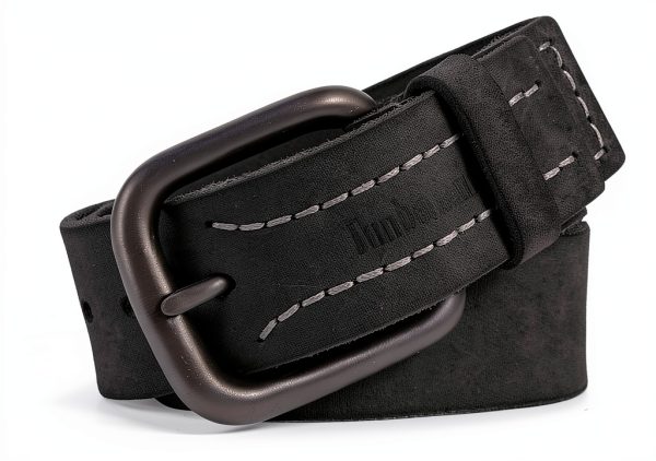 Timberland Men's Leather Belt Genuine Double Stitch-1