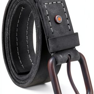 Timberland Men's Leather Belt Genuine Double Stitch-0