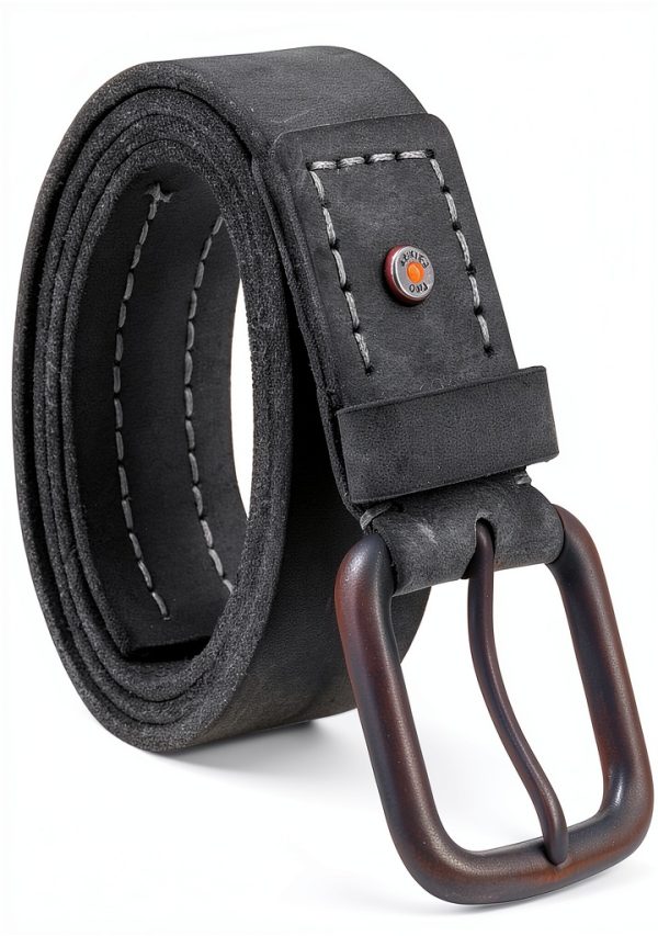 Timberland Men's Leather Belt Genuine Double Stitch-0